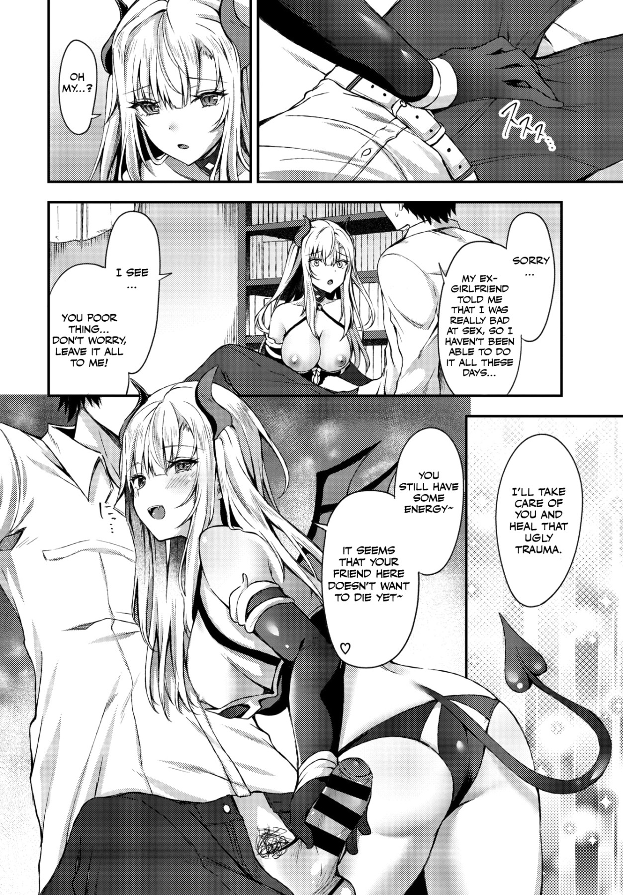 Hentai Manga Comic-Getting With a Devil Girl Just When He Thought He Was Dead-Read-4